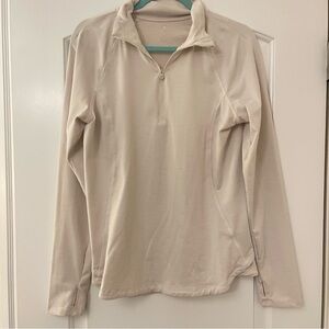 Apana Cream Quarter-Zip Pullover